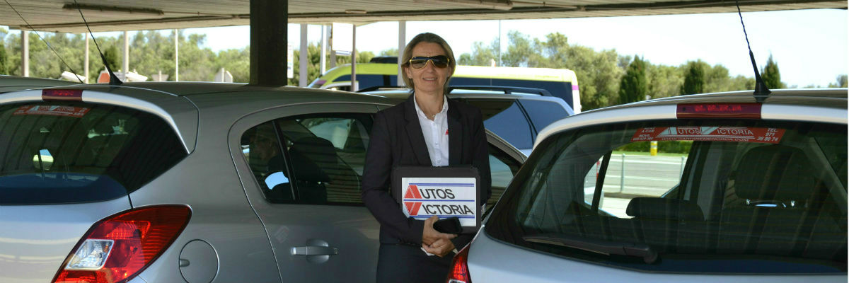 Christine waiting in the carpark